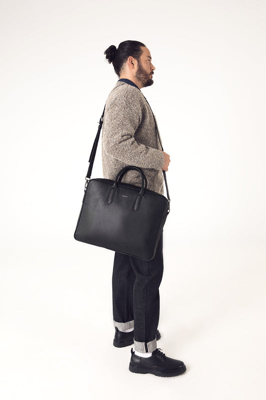 Matt & Nat ELON Vegan Briefcase - Grain