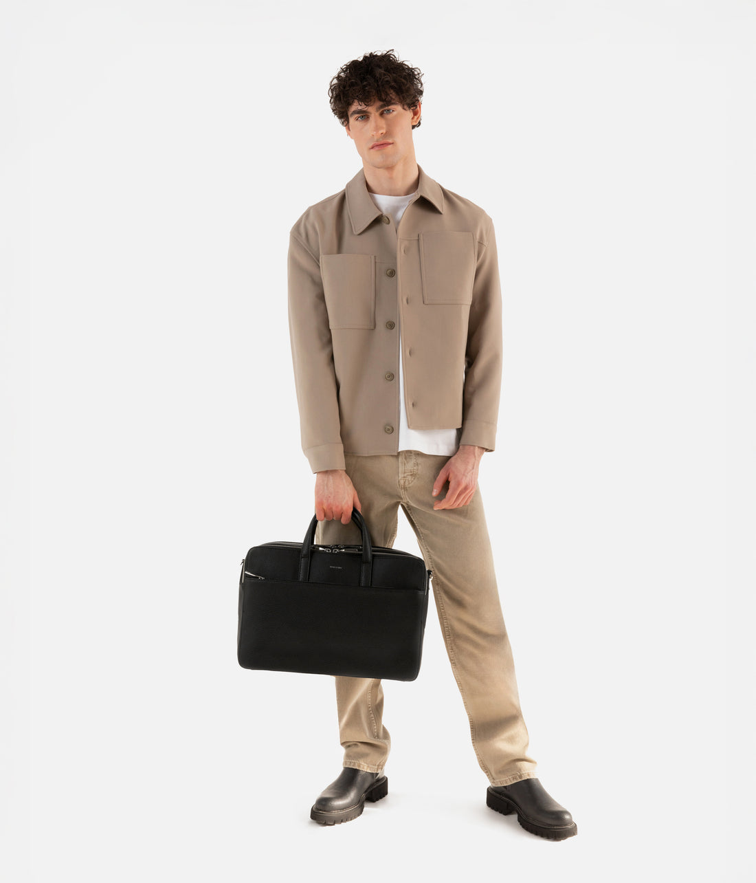 Matt & Nat TOM Vegan Briefcase - Grain