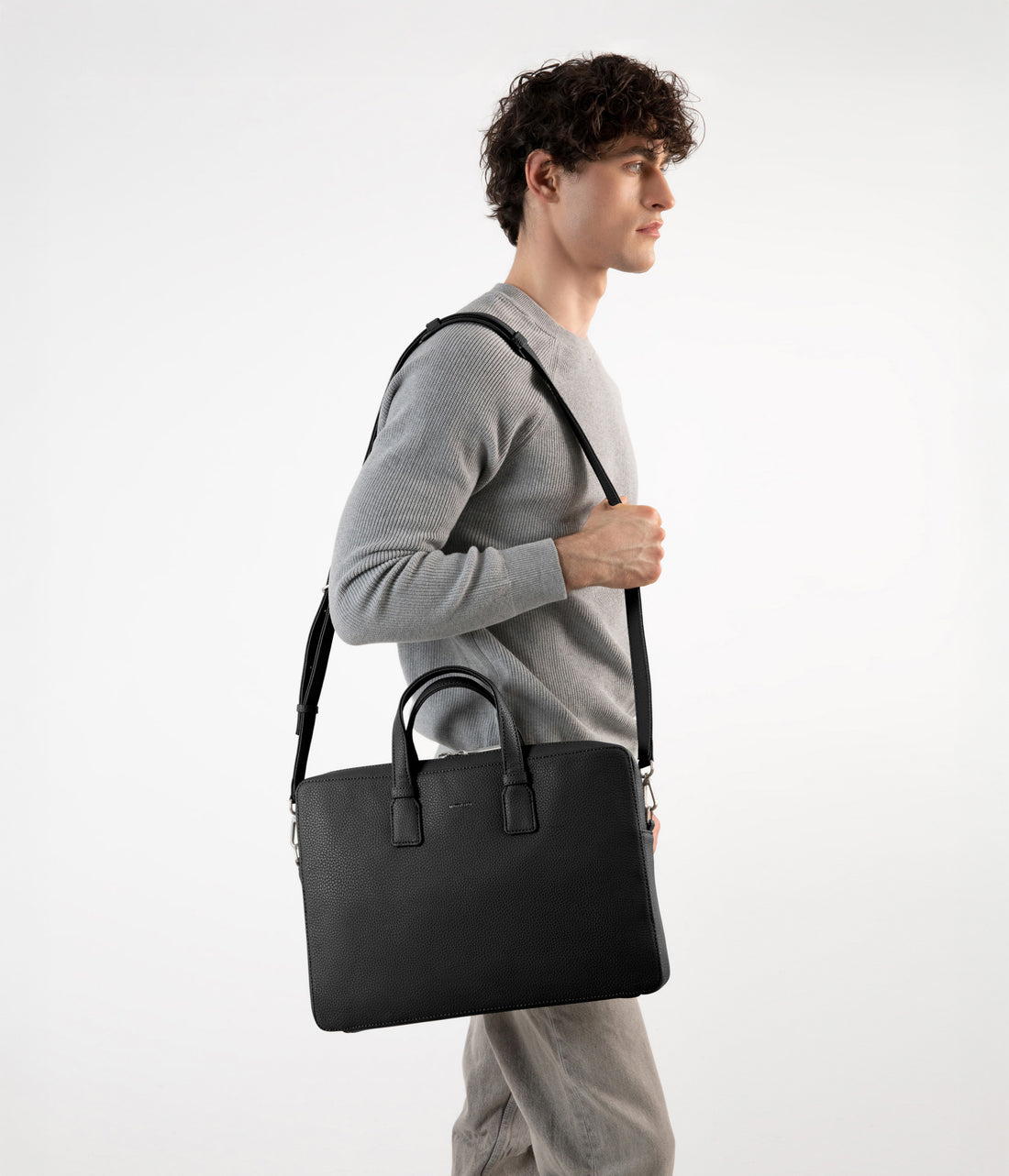 Matt & Nat BELEM Vegan Briefcase - Grain