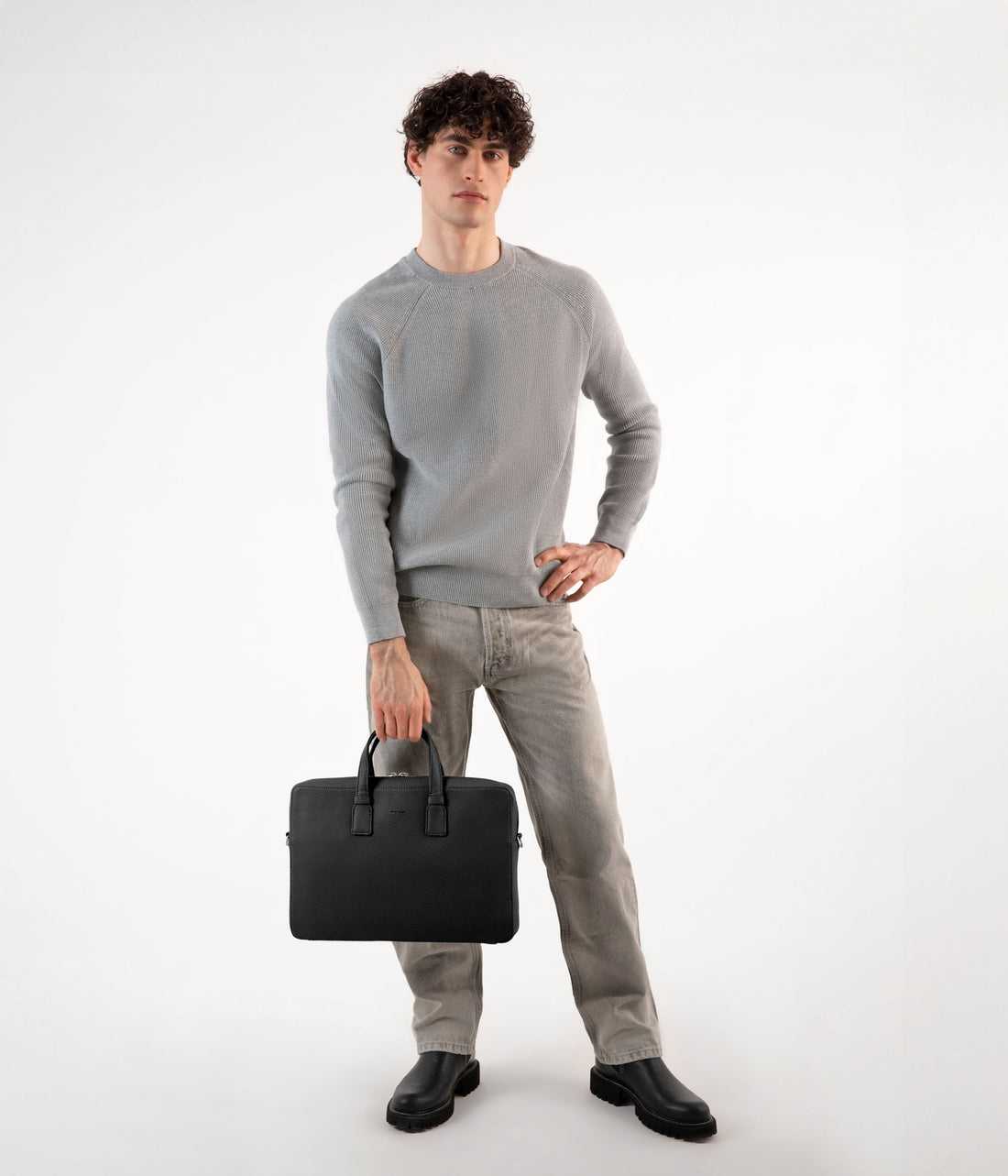 Matt & Nat BELEM Vegan Briefcase - Grain
