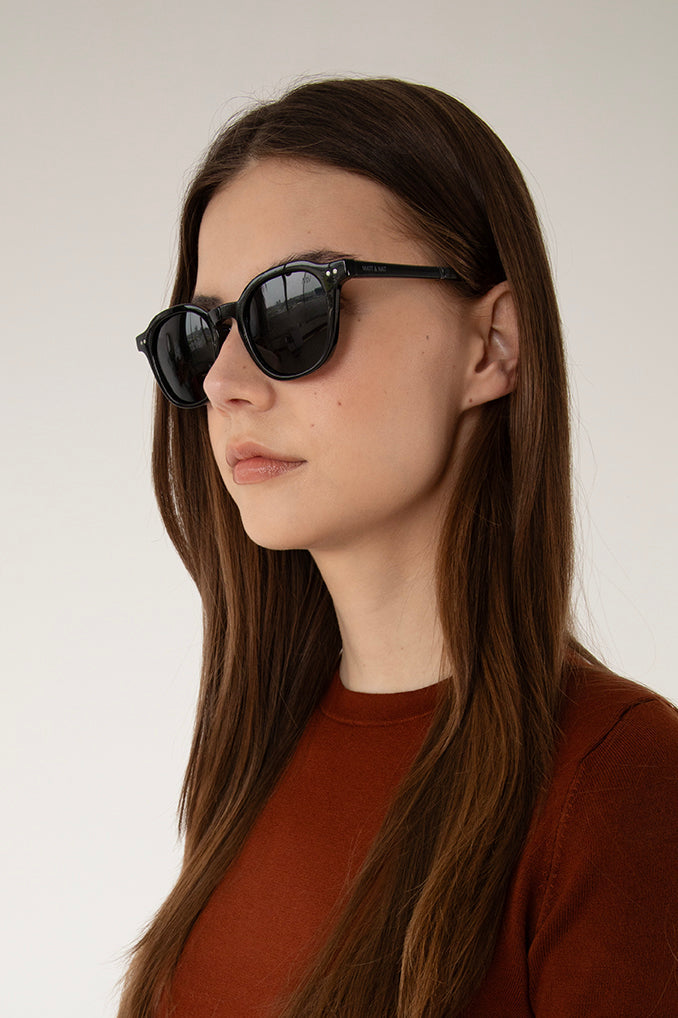 Matt & Nat NIKA Round Foldable Recycled Sunglasses