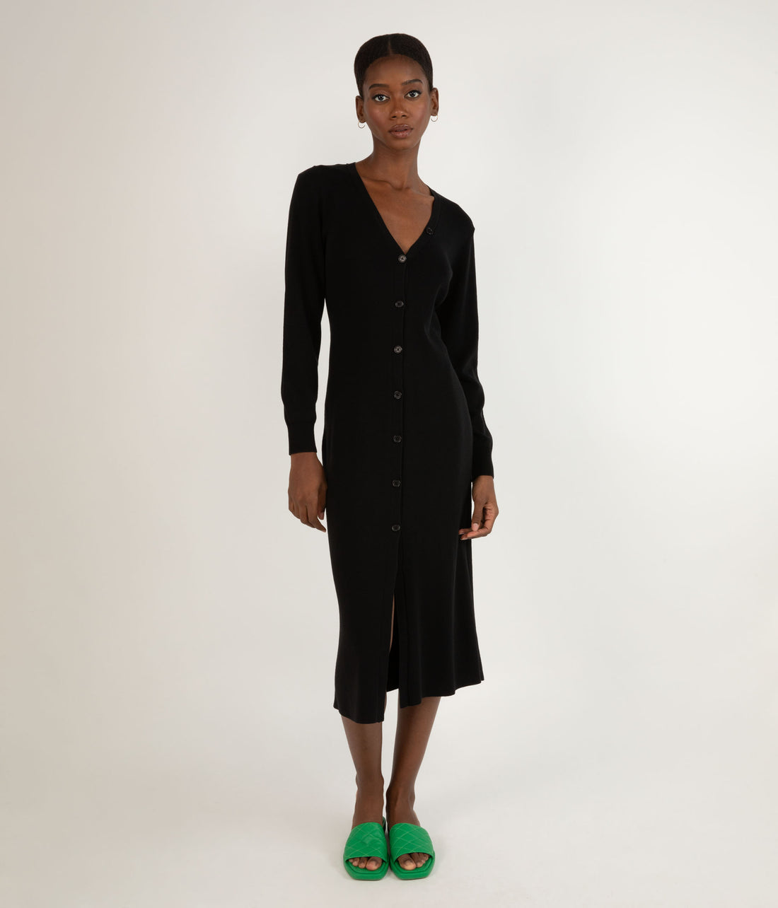 Matt & Nat FRANEK Long sleeve button front longline cardigan