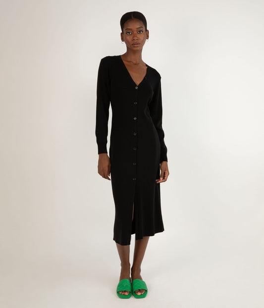 Matt & Nat FRANEK Long sleeve button front longline cardigan