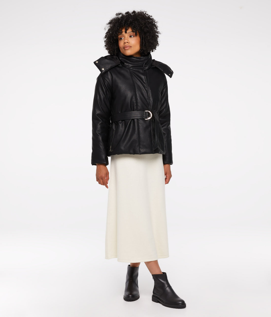 Matt & Nat LISBON Vegan Leather Puffer Jacket
