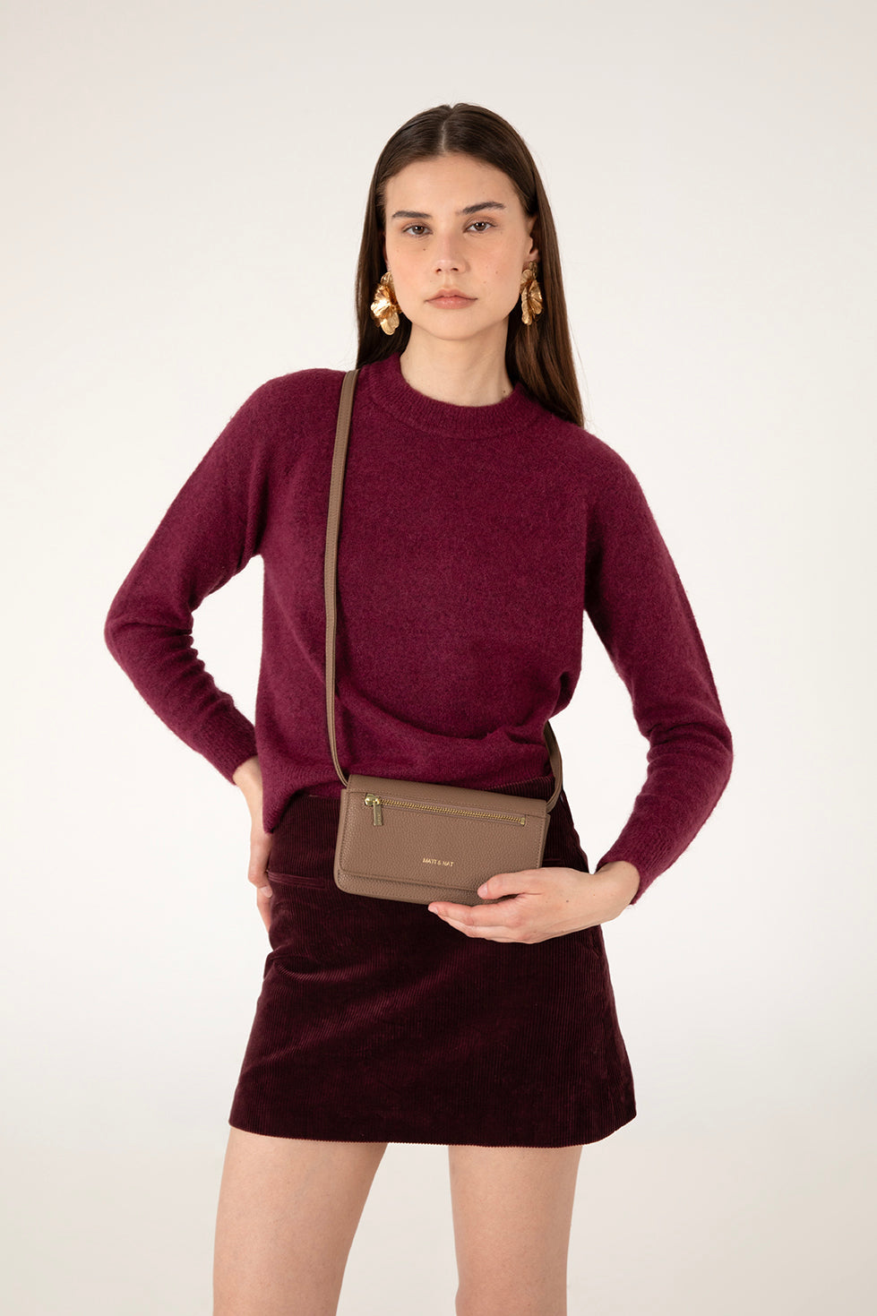 Matt & Nat ERIN Vegan Crossbody Bag - Grain