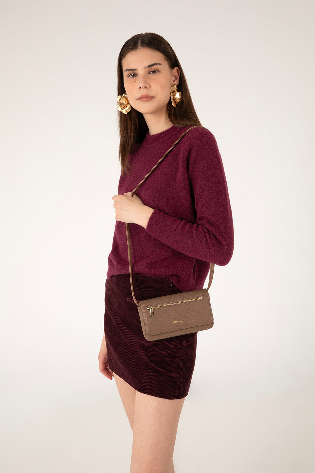 Matt & Nat ERIN Vegan Crossbody Bag - Grain