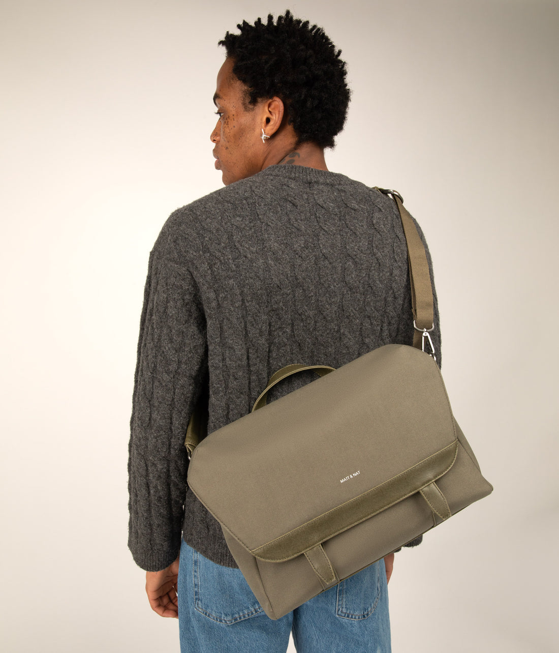 Matt & Nat MARTEL Vegan Messenger Bag - Canvas
