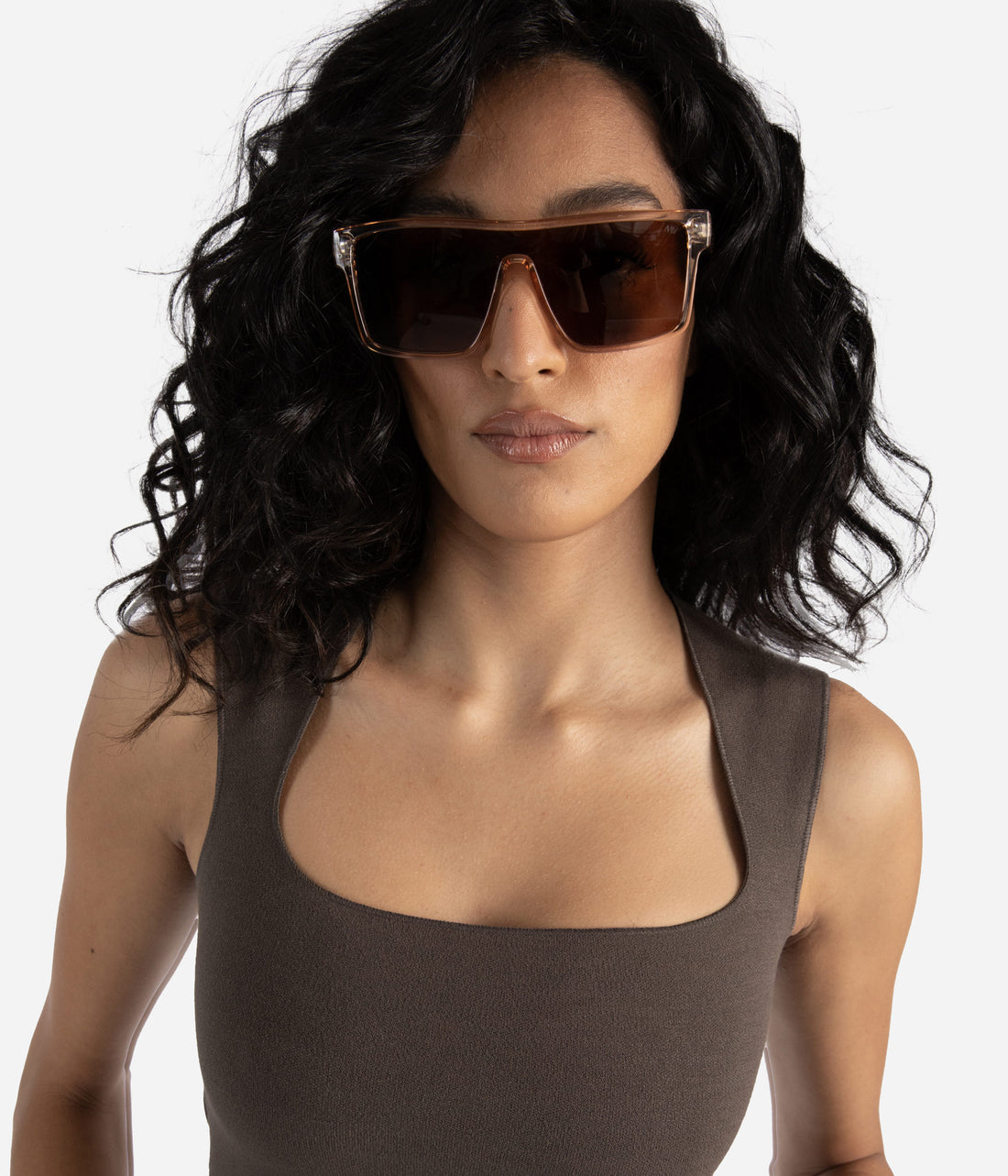 Matt & Nat MAEVE-2 Recycled Beige Retro Squared Sunglasses