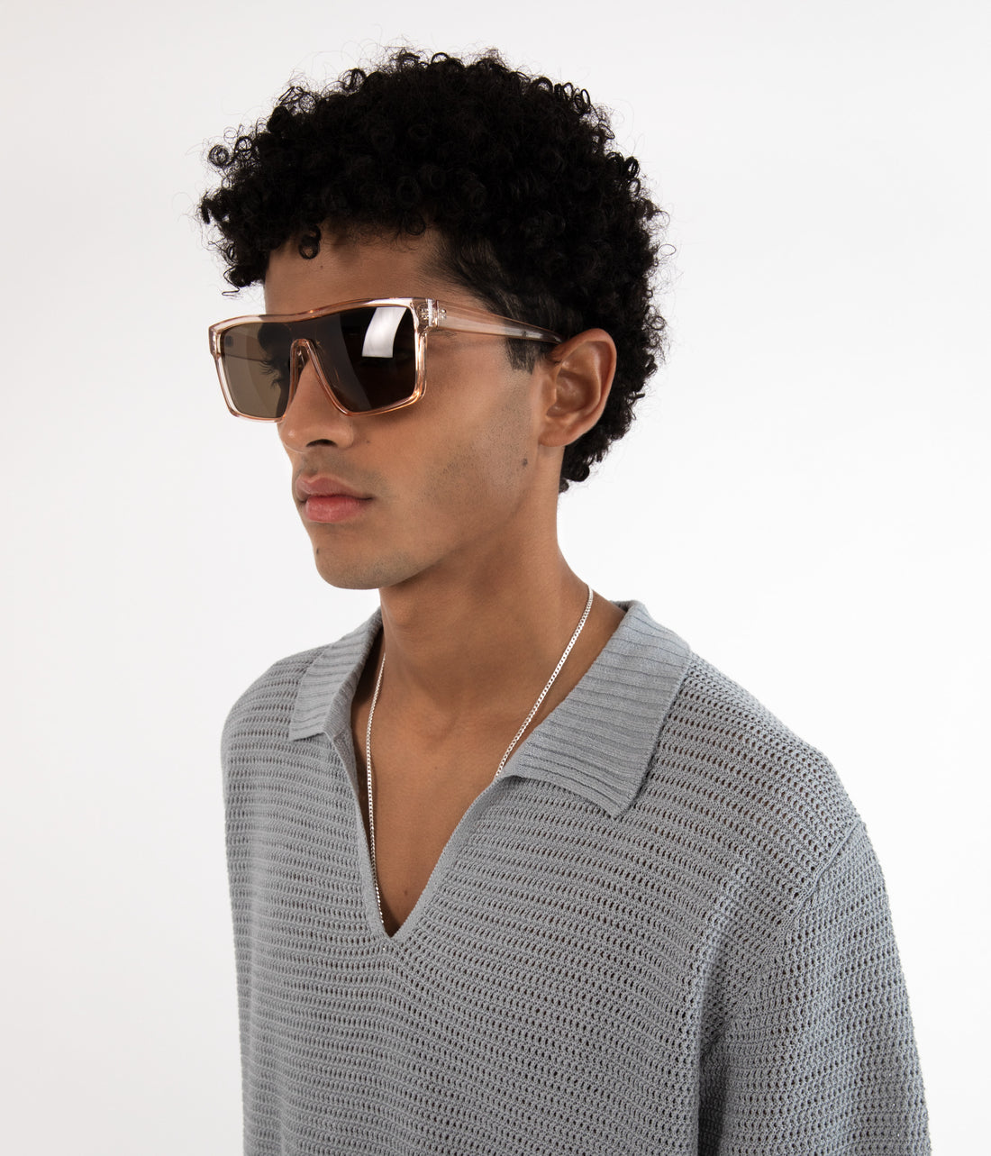 Matt & Nat MAEVE-2 Recycled Beige Retro Squared Sunglasses