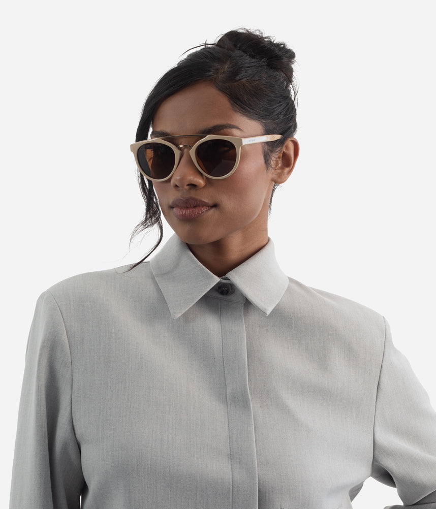 Matt & Nat ALDIE-2 Round Recycled Sunglasses