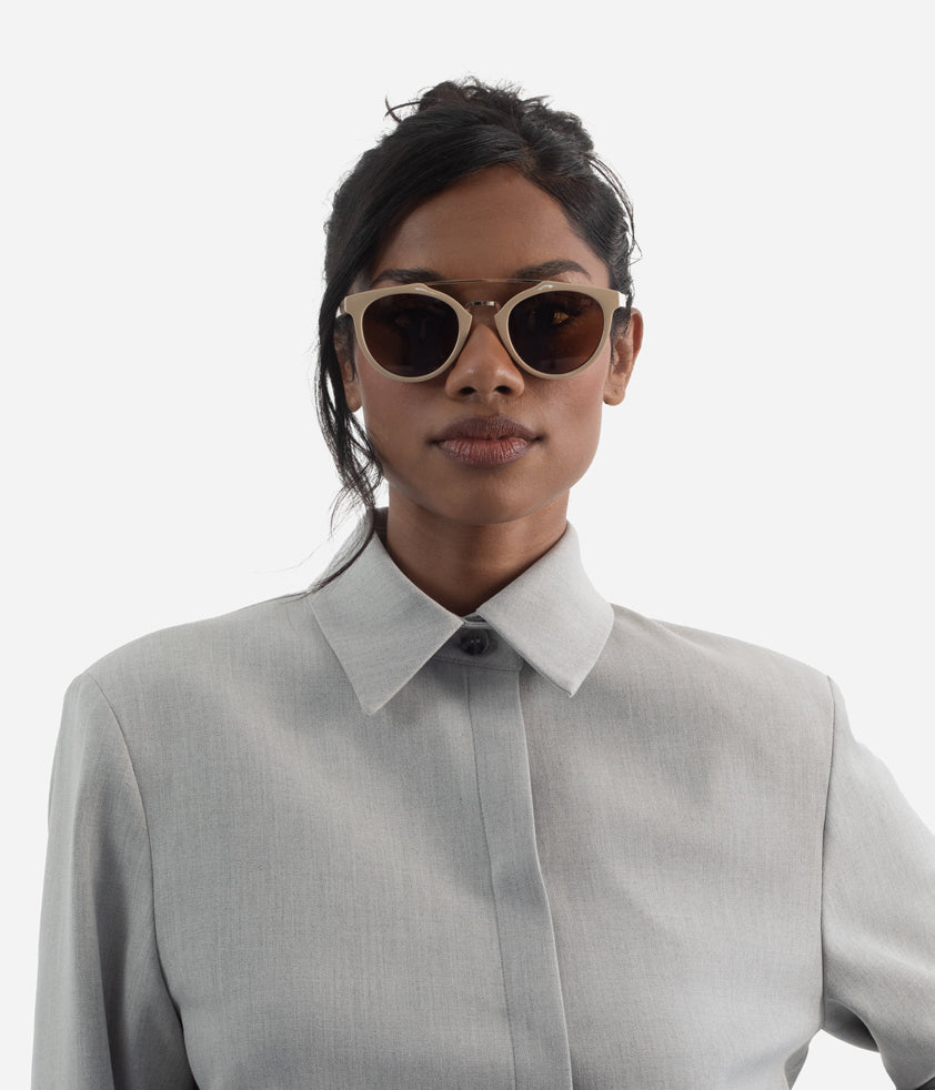Matt & Nat ALDIE-2 Round Recycled Sunglasses