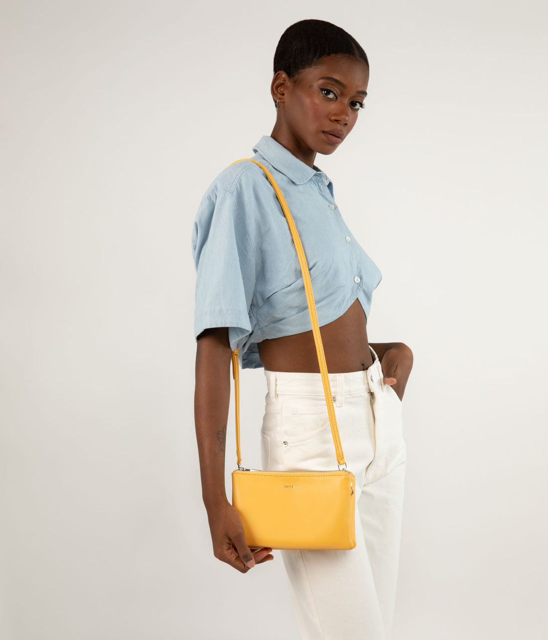 Matt & Nat TRIPLET Vegan Crossbody Bag - Sol