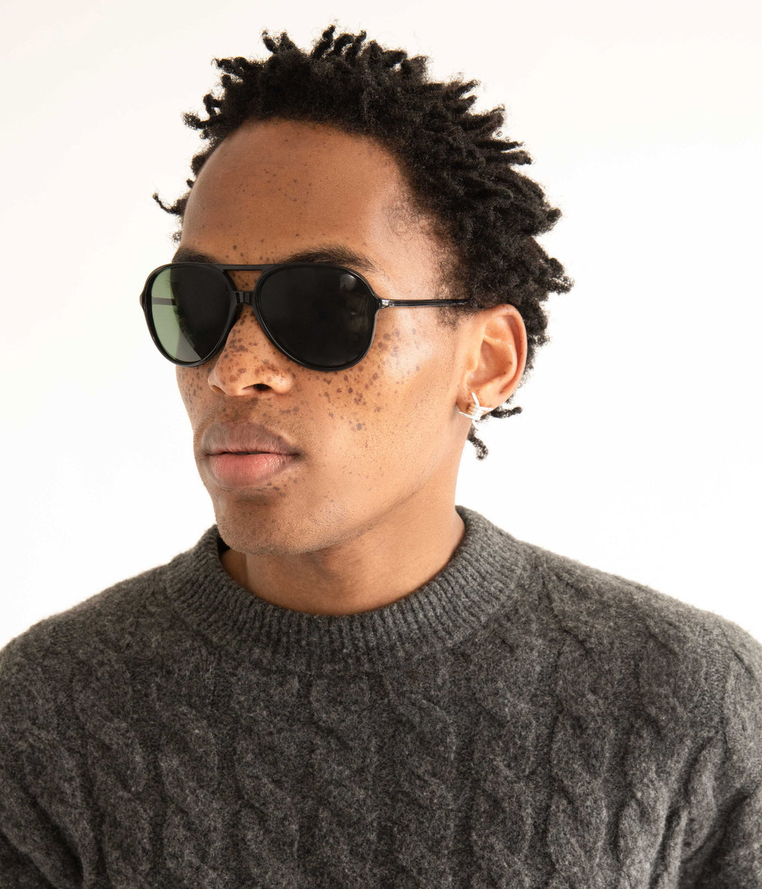 Matt & Nat ORIE Black Aviator Sunglasses