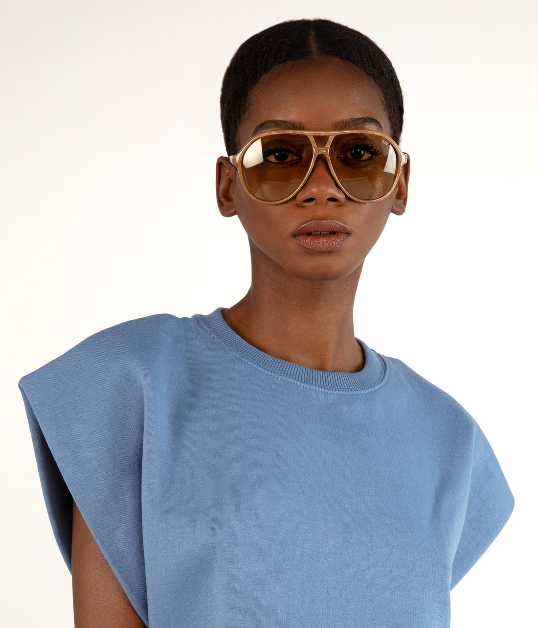 Matt & Nat ELLIS Brown Aviator Sunglasses