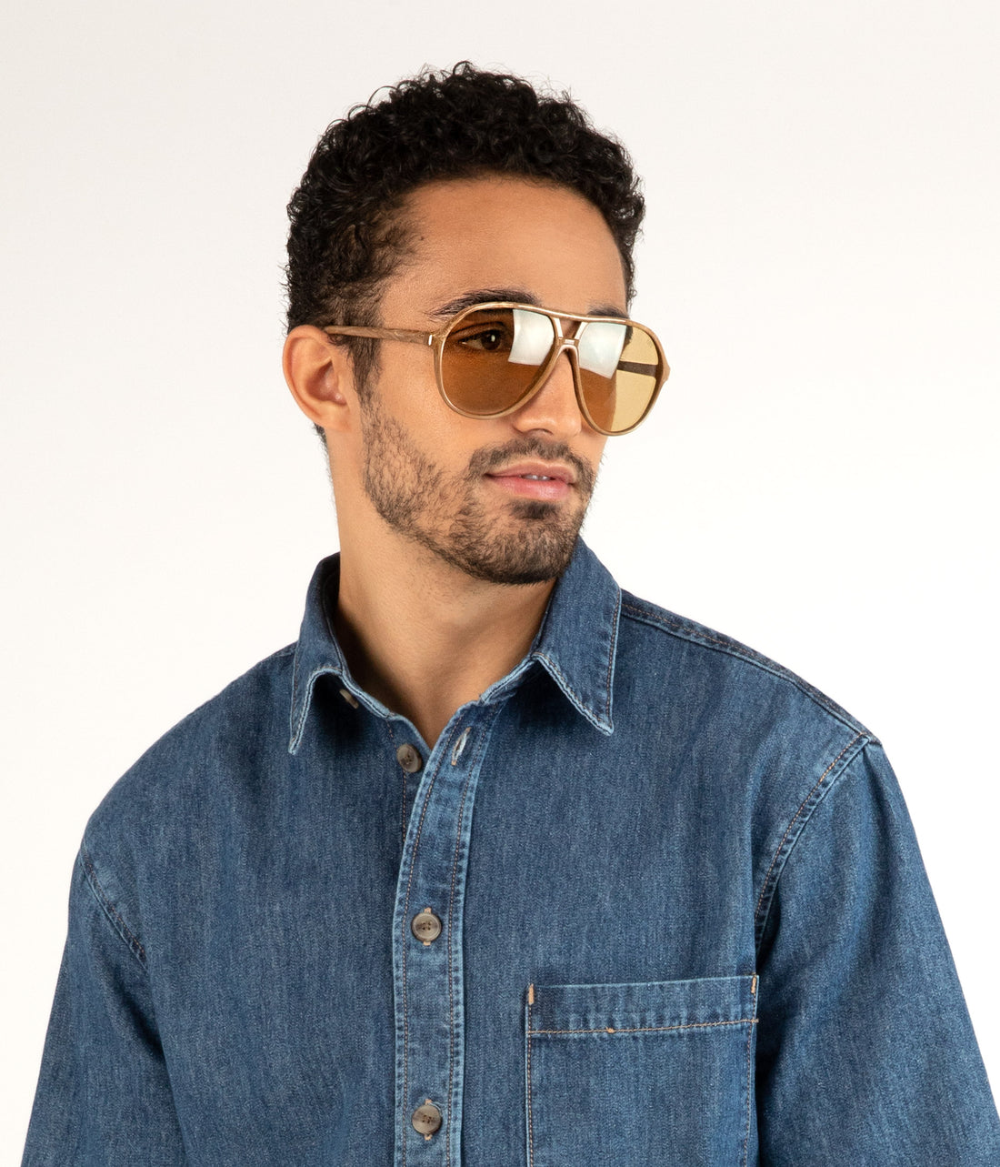 Matt & Nat ELLIS Brown Aviator Sunglasses