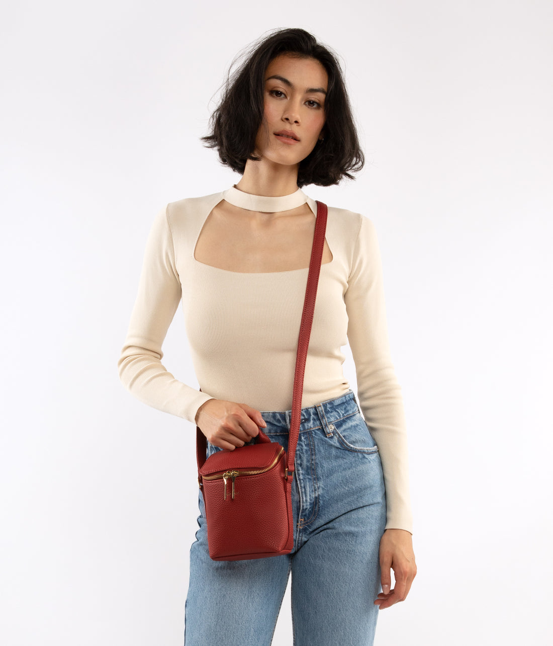 Matt & Nat BRAVE MICRO Vegan Crossbody Bag - Purity