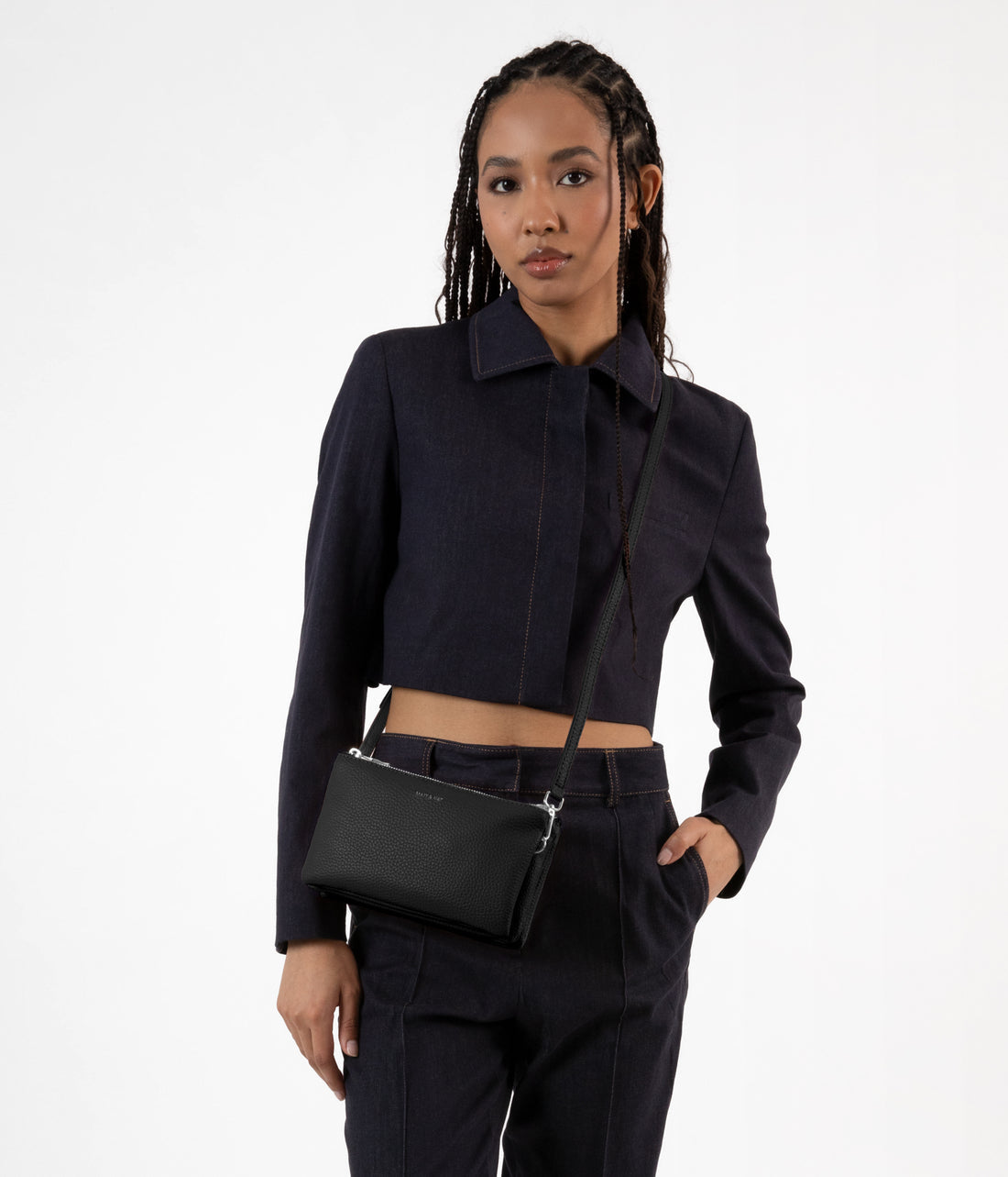 Matt & Nat TRIPLET Vegan Crossbody Bag - Purity